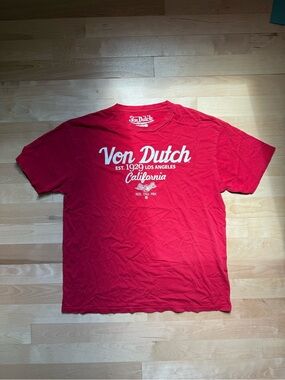 Vintage Von Dutch Red Short Sleeve